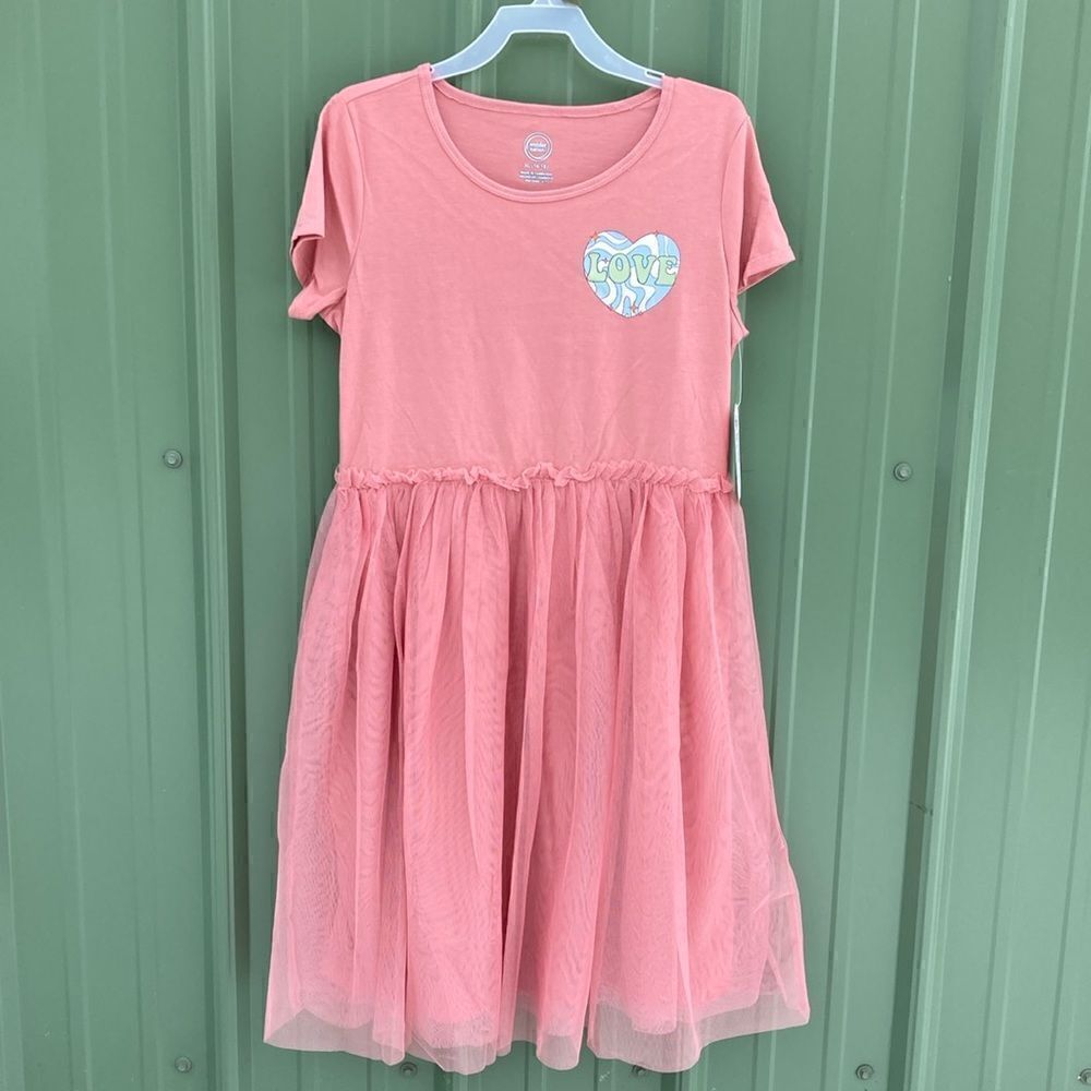 Girls Short Sleeve Comfy Tutu Dress Size XL